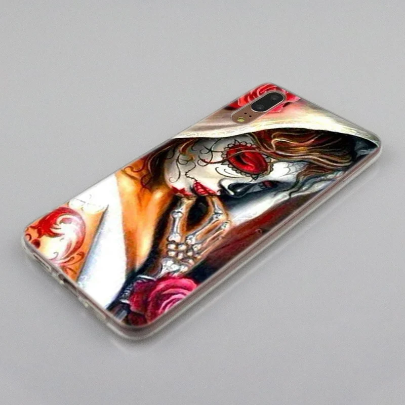 Мягкий силиконовый чехол Catrinas и skull для huawei P30 P20 P10 P9 P8 Lite P30 P20 Pro Mini PSmart Plus, Модный чехол
