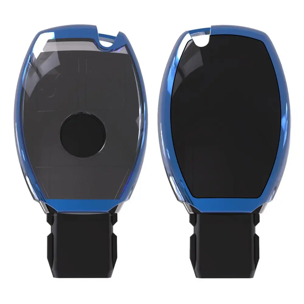 

2019 shockproof Soft TPU Car Key Cover Case For Mercedes benz A B R G Class GLK GLA w204 W251 W46 Auto Key Protection Anti-fall