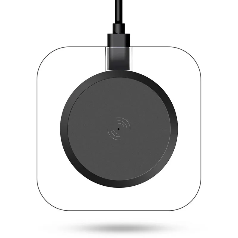 

Transparent Wireless Charger For iPhone Xs Max XR X 8plus Fast USB Wireless Charging Pad For Xiaomi mix 3 2s Qi Wireless Charger