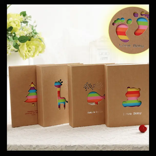 online shop 5 6 7 inch photo album kraft thick hardcover book card albuns de fotos online