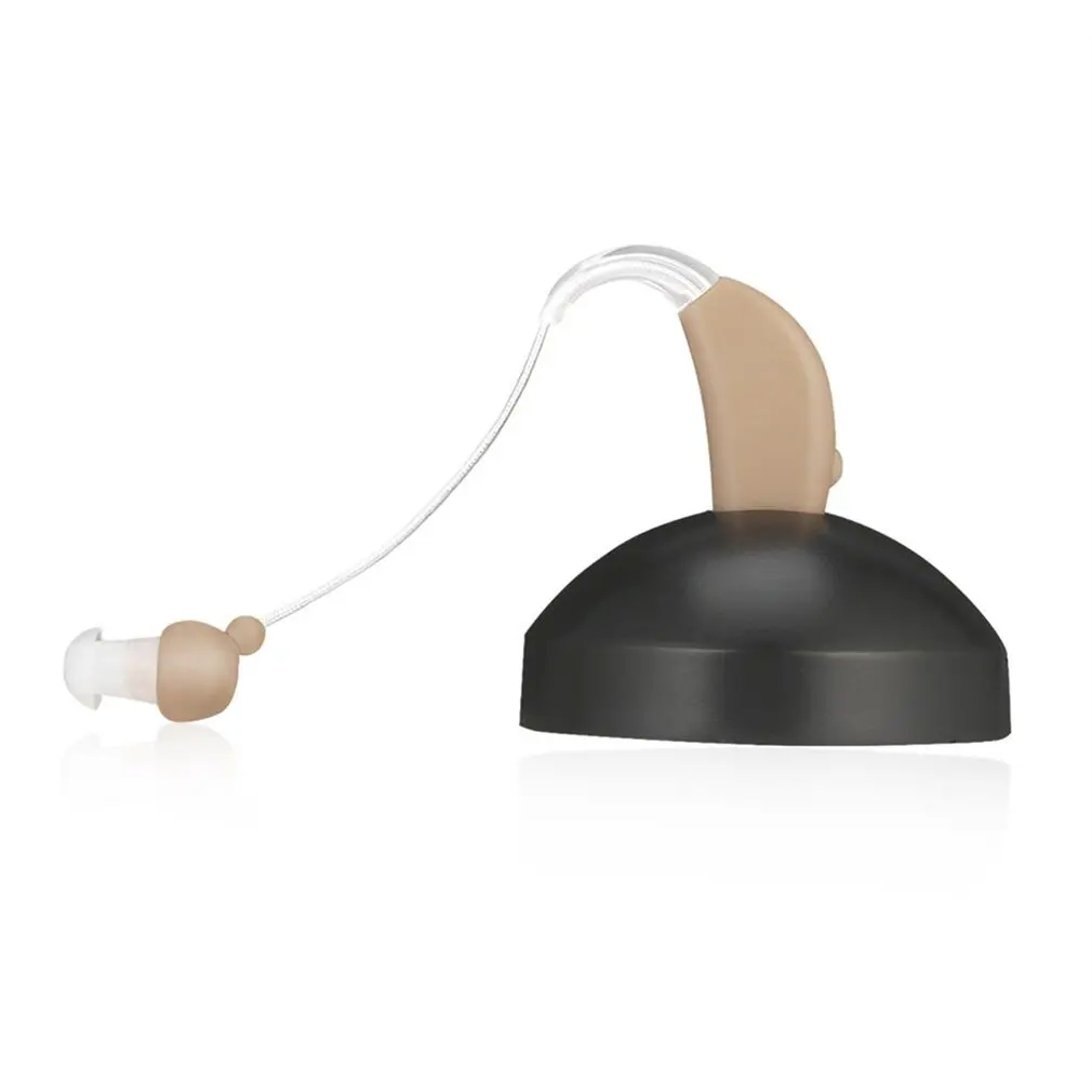 

1 Set Rechargeable Plastic Hearing Aids Sound Voice Amplifier Behind The Ear US Plug For The Elderly Hearing Aid Health Care
