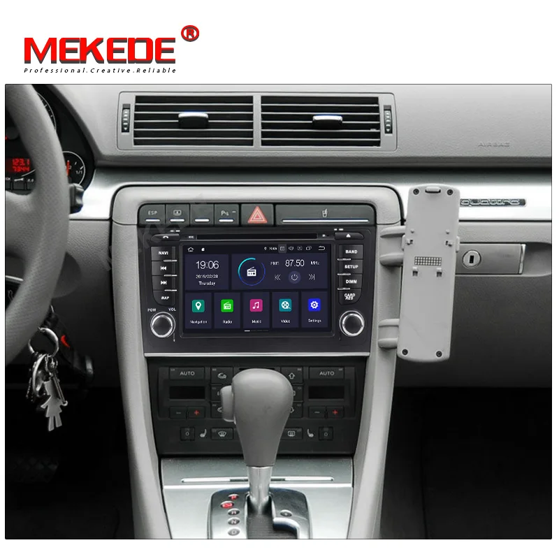 Mekede android9.0 автомобильный Радио Мультимедиа Видео плеер навигация GPS Android для AUDI A6