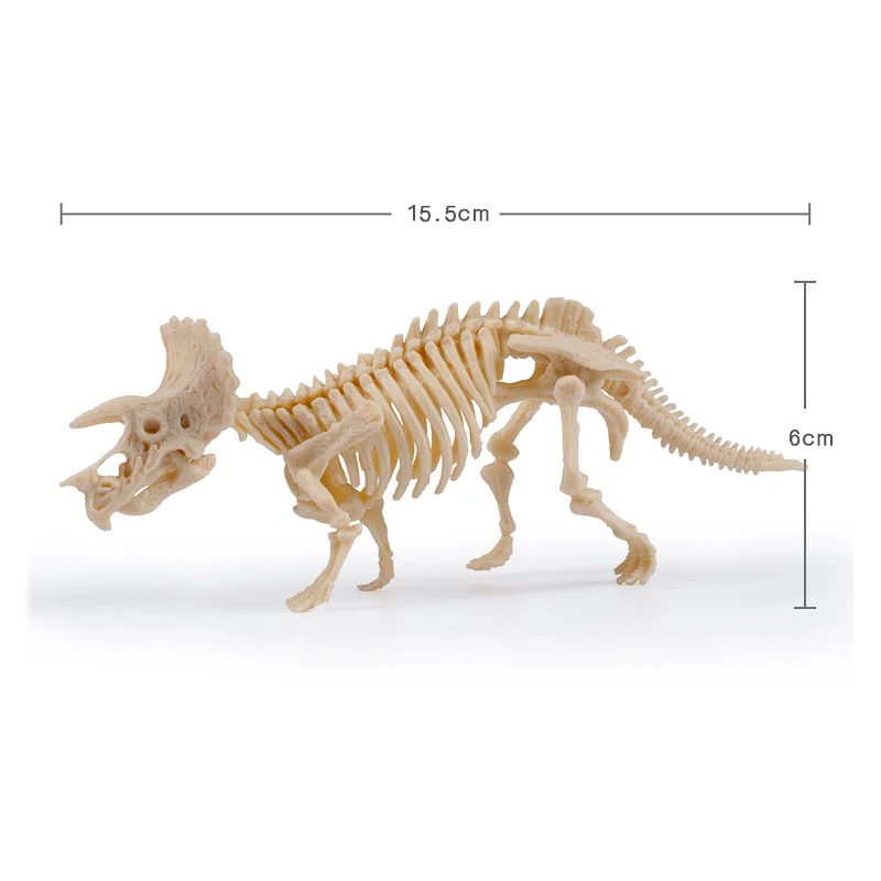 Динозавр набор "раскопки" моделирование археологии к тому, что для прокладки окаменелости игрушечной модели Детская обучающая игрушка Трицератопс