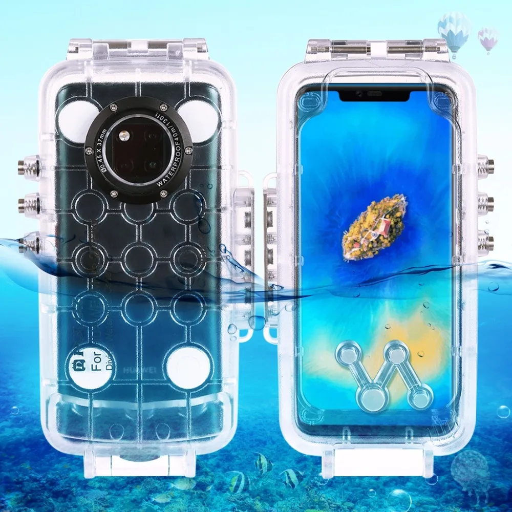 PULUZ для huawei коврики 20 Pro 40 м/130ft Водонепроницаемый Дайвинг Корпус Фото Видео принимая Подводное покрытие чехол
