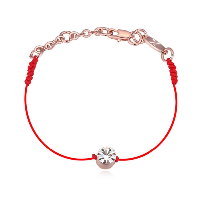 

2017 hot sale 2 colors new classic bracelet with round czech crystal for Christmas gift