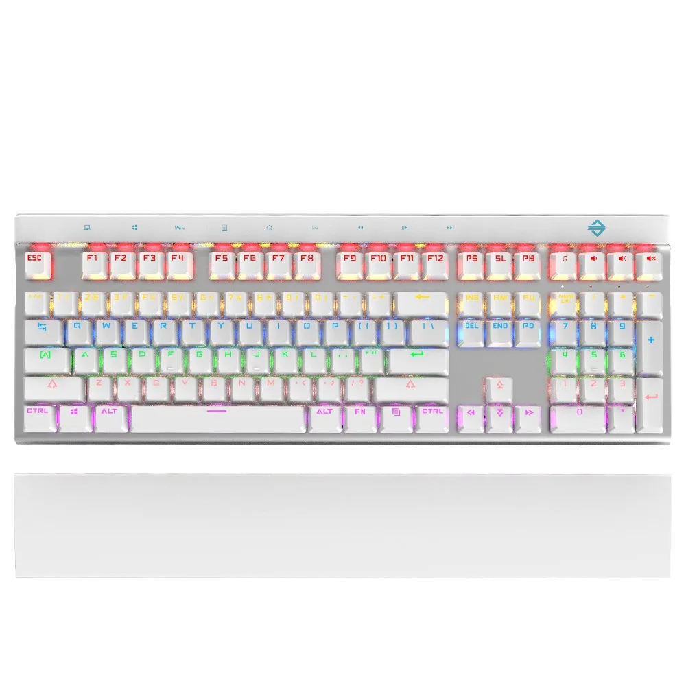 Ajazz AK500 Wired Mechanical Gaming Keyboard 108 Keys Backlit Notebook Desktop Keyboard (10)