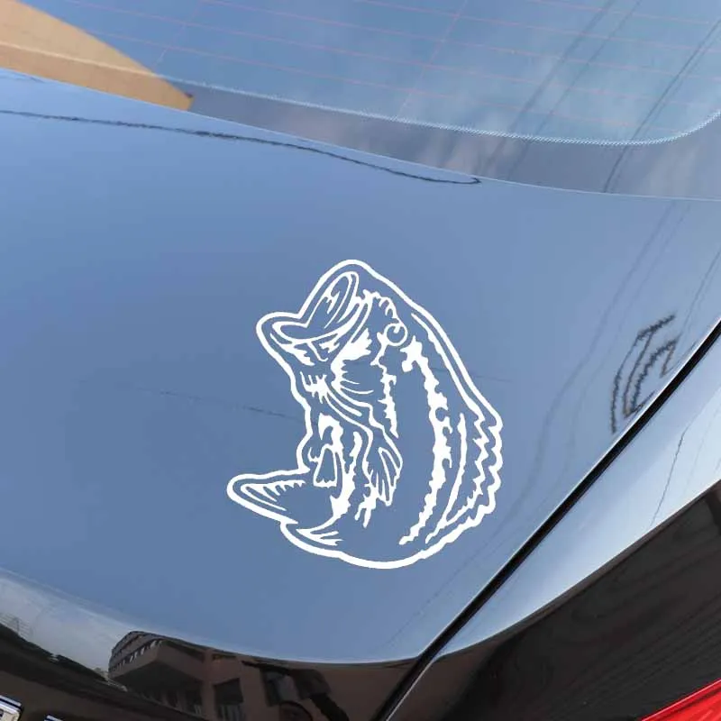 YJZT 14 1 см * 13 мультфильм окунь рыба автомобильный стикер с рыбалкой винил Графика