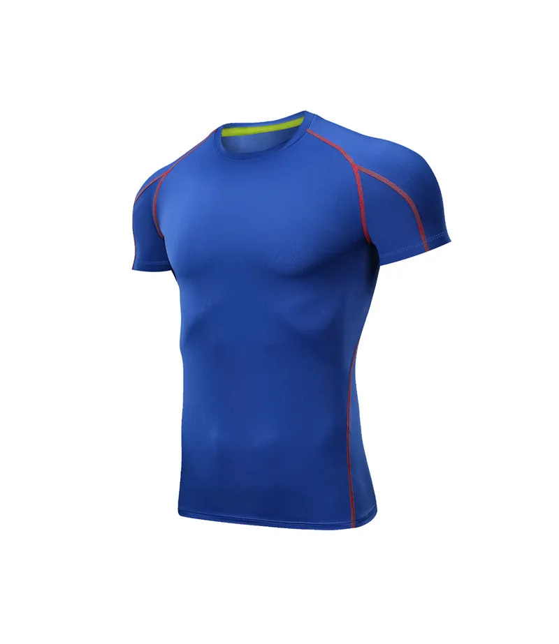 15 Colors Running T-shirt New Pro Fitness Wear Summer Men Quick Dry Cycling Top Gym Shirt Bike Jersey Running Clothing - Цвет: 1