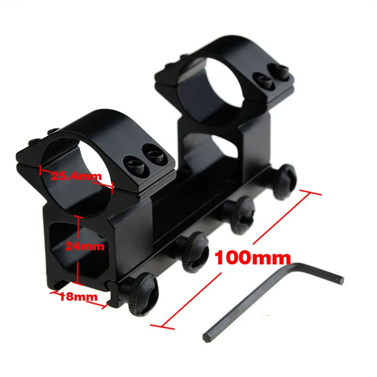 1pc High quality 25.4mm Ring Weaver Scope Mount Fit 18mm Rail Scope