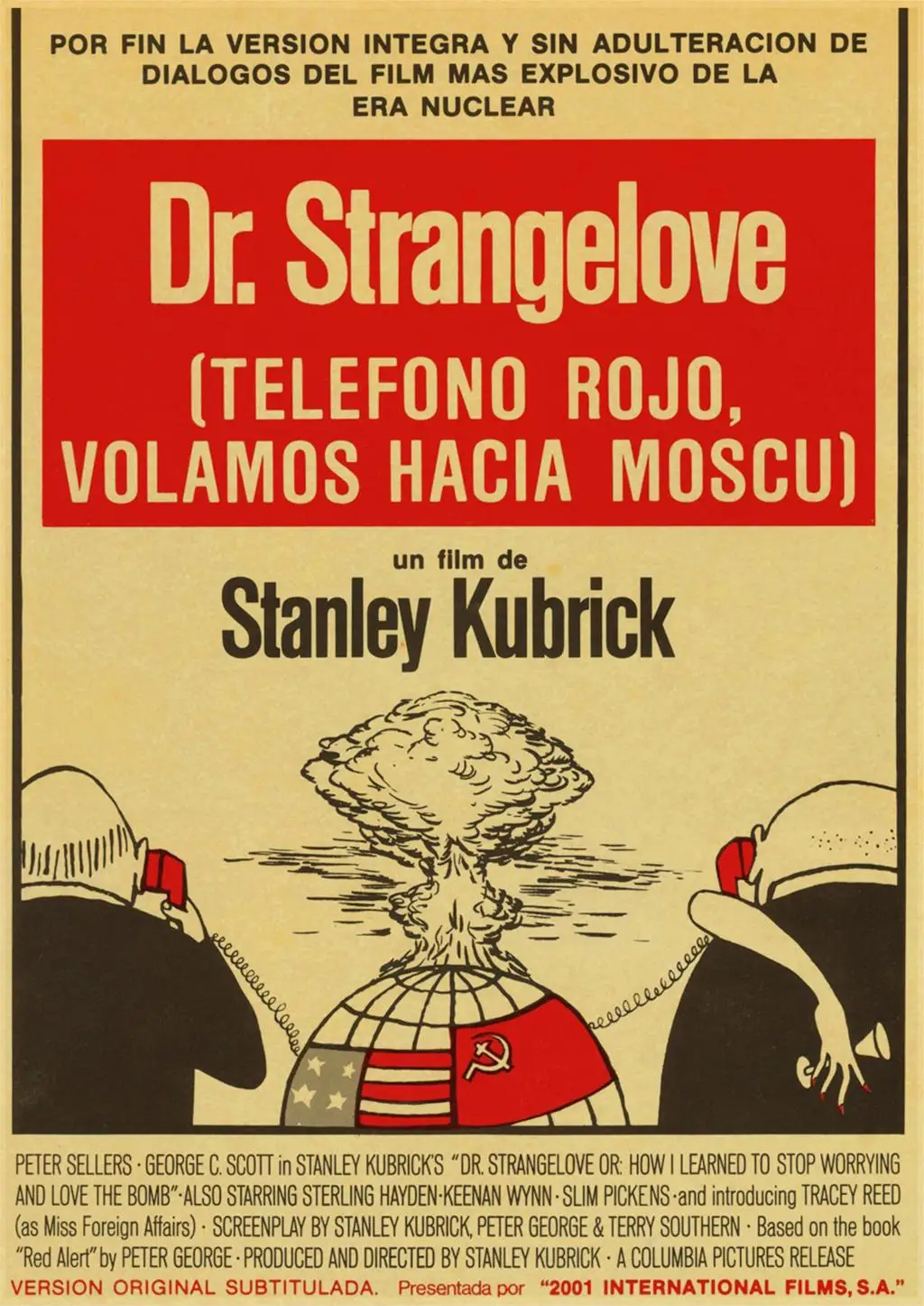 2001 космическая Одиссея/заводной оранжевый/Лолита Kubrick классический фильм плакат настенная декоративная живопись Домашний Декор ВИНТАЖНЫЙ ПЛАКАТ - Цвет: E048