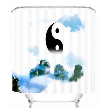 

MYRU 3D Print Waterproof Eight-Diagram tactics Shower Curtains Bath Products Bathroom Decor with Hooks