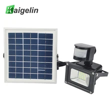 10W 12V Солнечный Светодиодный прожектор светильник движения PIR Сенсор Светодиодный прожектор светильник IP65 SMD5730 Солнечный прожектор светильник на солнечных батареях садовые лампы