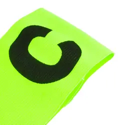10X оптовая продажа Yellowgreen эластичный напряжение футбол футбол капитан повязки