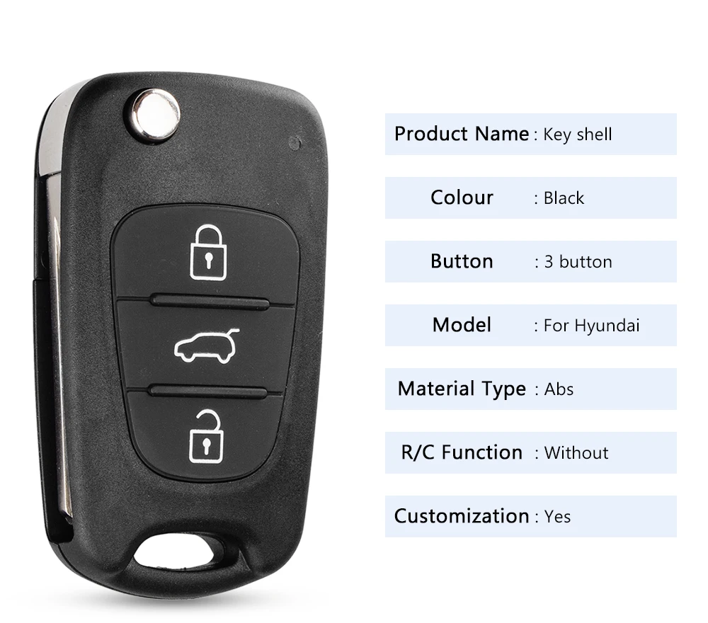 KEYYOU New Remote Key Shell For Hyundai I20 I30 IX35 I35 Accent Kia Picanto Sportage K5 3 Buttons Flip Folding Remote Key Case diesel glow plugs