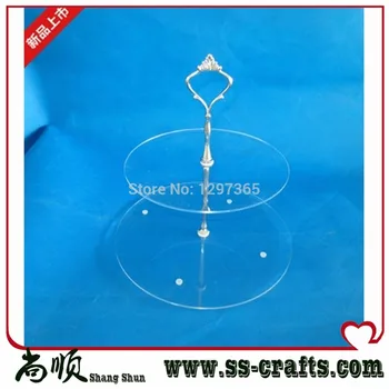 

'factory direct' acrylic 2-tier cake stand acrylic cupcake stand