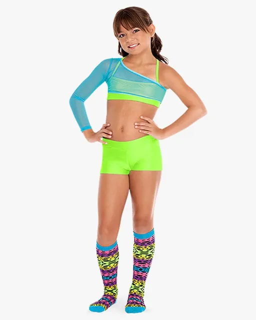 Niña Shorts niñas tops gimnasia Ballet caliente sujetador niño danza