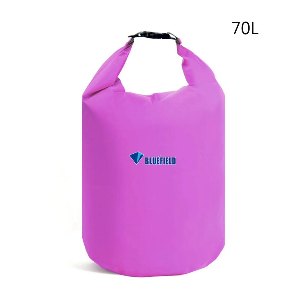 Открытый плавающий водный водонепроницаемая сумка, для плавания Кемпинг водостойкий сухой Сумка Пляжная Каякинг речной поход плавающая сумка - Цвет: Purple 70L