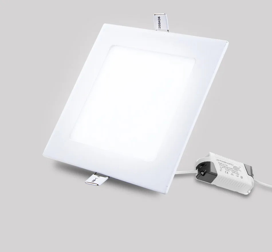 Ultra Fino Painel Quadrado 3 w 4 6 9 12 15 18 Downlights Recesso Lâmpada Quente - Frio Branco Super-fino Downlight Led 16 Ultra fino LED Painel Quadrado 3 W