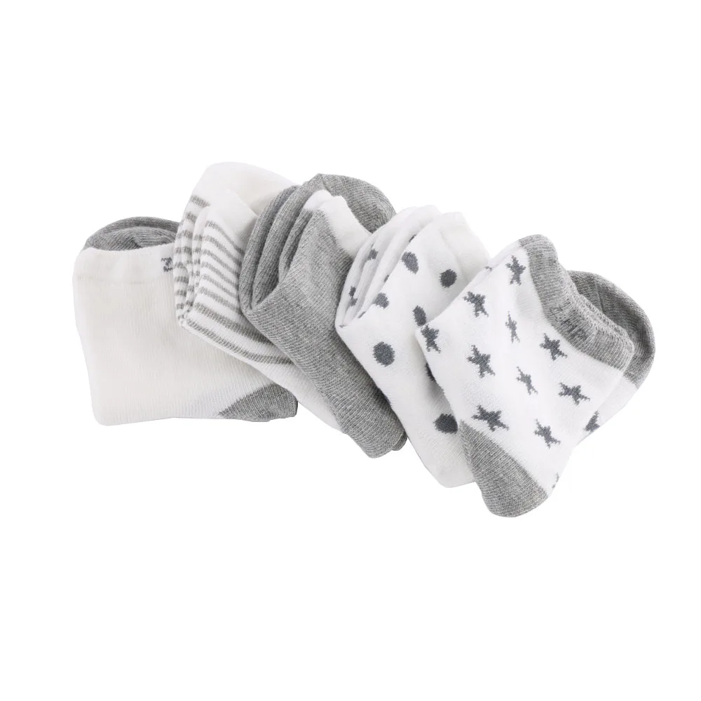 Зима-весна,, 5 пар, детские носки с милыми рисунками мягкий хлопковый носок для новорожденных и малышей, удобные носки до лодыжки для От 0 до 10 лет