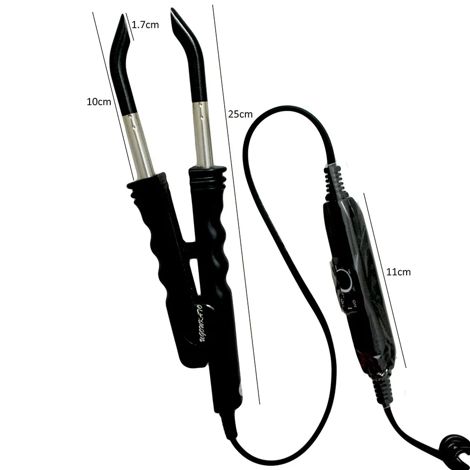 Fusion Heat Iron Connector Wand Melting Tool Hair Connector Iron Wand with Adjustable Temperature