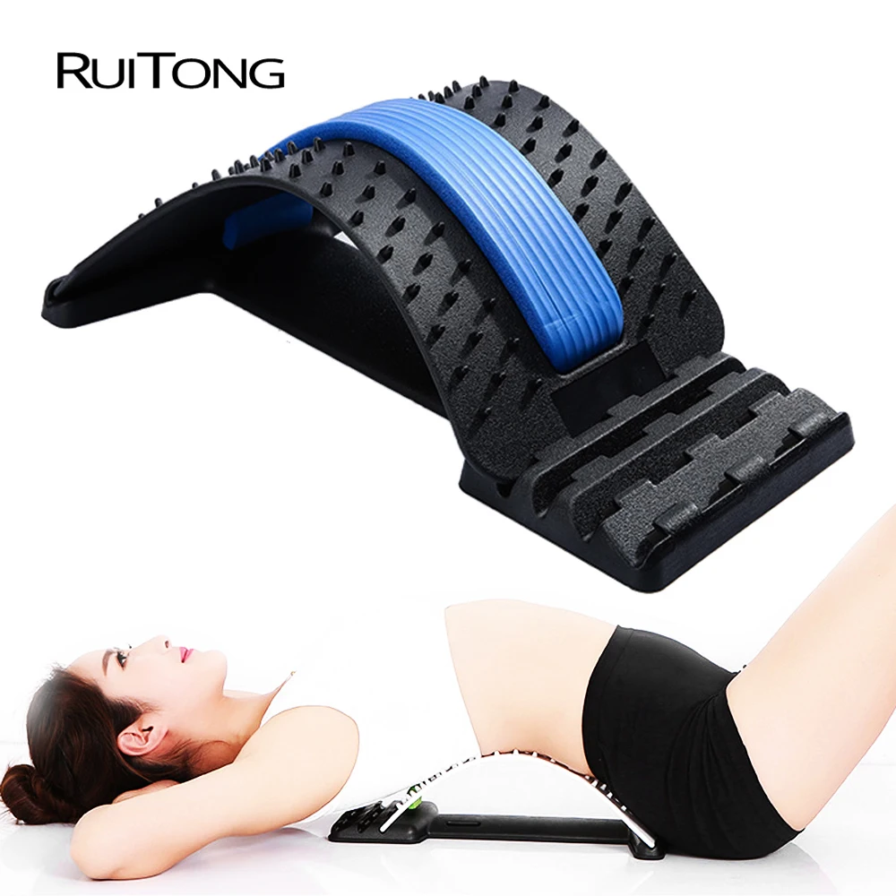 Back Massage Magic Stretcher Waist Acupuncture Body Lumbar Support Spine Massager Relaxation Spine Pain Chiropractic Health care