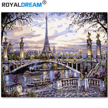 

ROYALDREAM Multiple Sizes Diy Digital Painting By Numbers Kits Coloring Paint By Numbers On Canvas Painting For Living Room