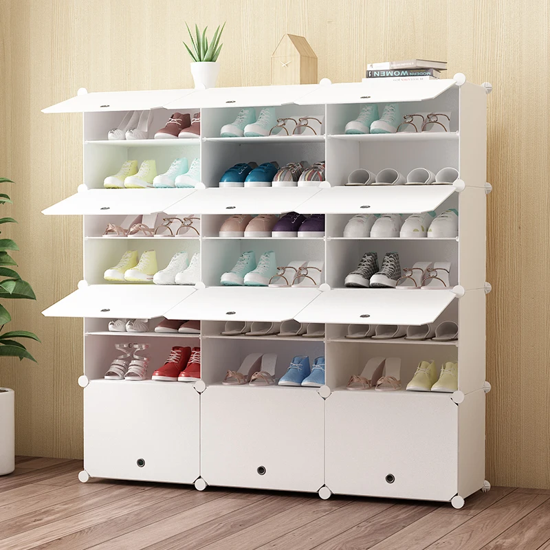 

Furniture DIY Shoe Cabinet Storage Large Capacity Shoes Rack Home large removable shoe storage organizer for home shoe cabinet