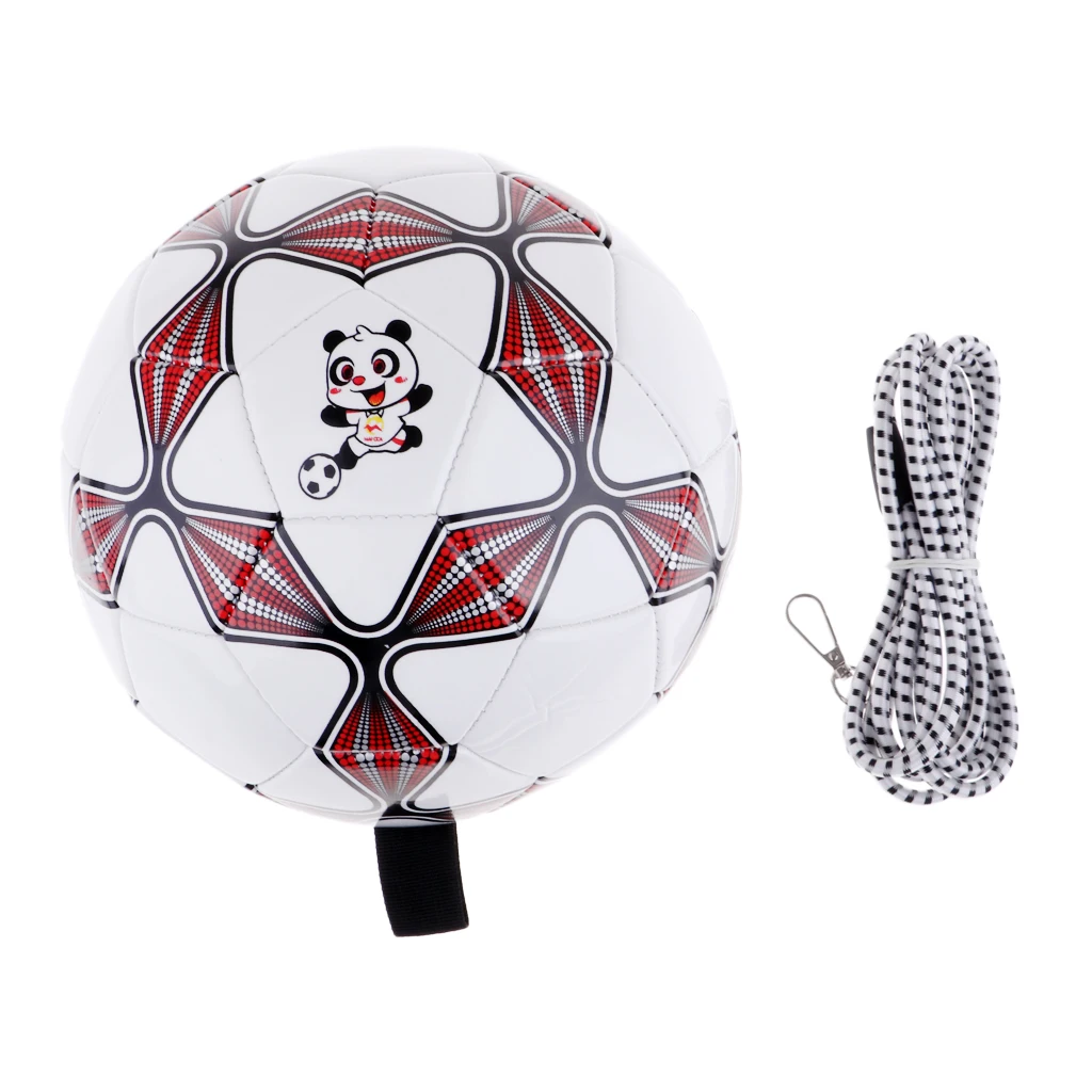 Perfeclan Size 4 Soccer Ball With Elastic String Trainer Kick Skills Exercise Training Soccer Skills Practice Ball