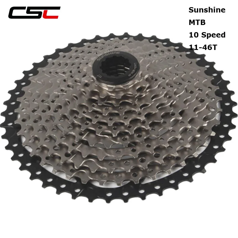 CSC Sunshine 10 скоростей 10s 11 46T широкое соотношение маховик|Храповик велосипеда| |