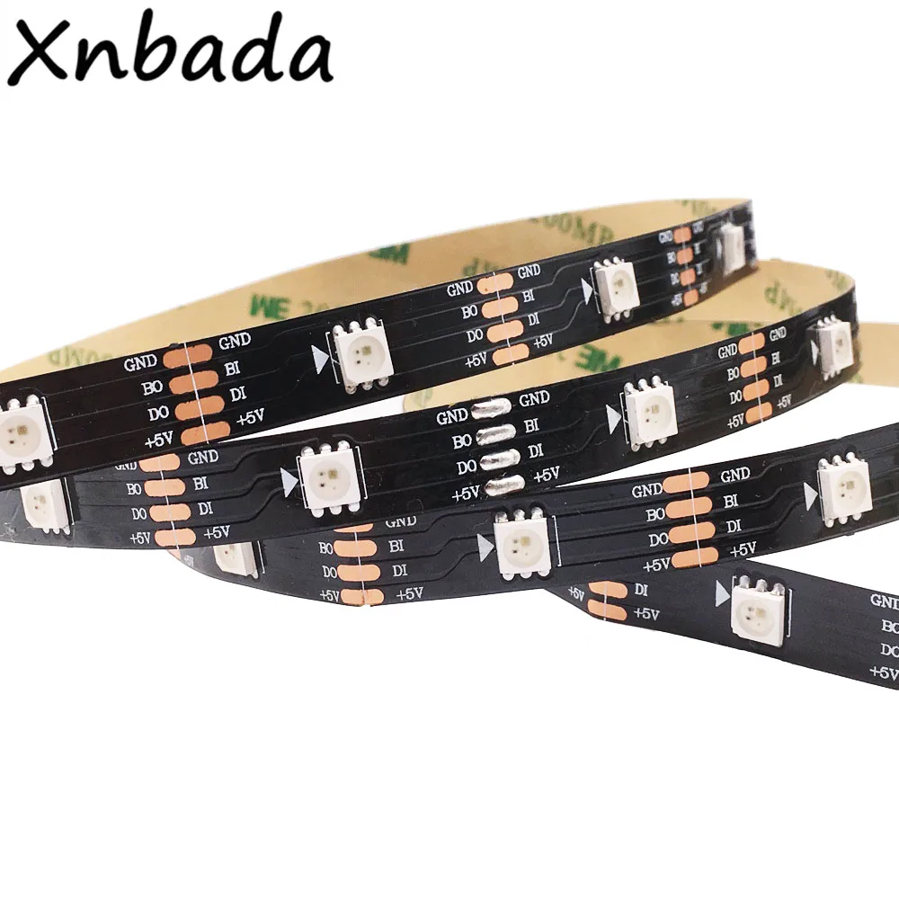 

WS2813(WS2812B Updated)Led Pixel Strip 1m/2m/3m/4m/5m Dual-Signal 30/60/144 Pixels/Leds/m,Black/White PCB,IP30/IP65/IP67 DC5V
