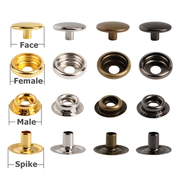 

10pcs/lot Iron Snap Fastener Press Stud Rivet Sewing Leather Button Craft For Clothes Garment DIY Decoration Accessories