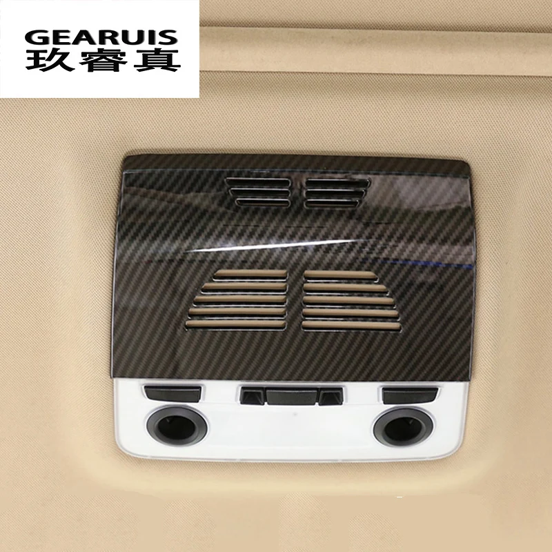 

Car styling Carbon fiber reading light frame trim decoration panel stickers Cover For BMW 3 Series E90 Interior auto accessories