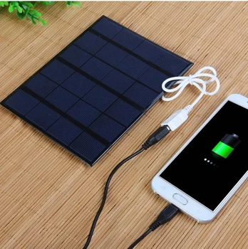 

New 3.5W Solar Charger Polycrystalline Solar Cell Solar Panel USB Solar Mobile Charger For Power Bank