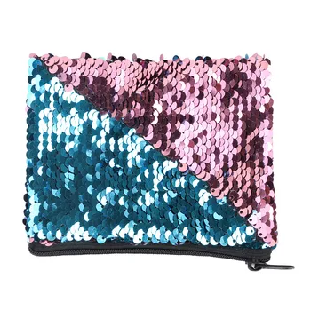 

Women Girl Sequins Wallet Fashion Bling Zipper Bags Coin Purse Card Holders Handbag For Coins Small Pouch Porte Monnaie #BL4