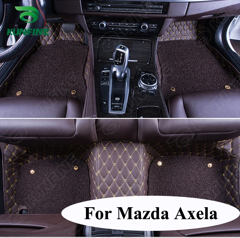 

3D Car Floor Mat for Mazda Axela Foot Mat Car Foot Pad with One Layer Thermosol Coil Pad Left Hand Driver Car Styling liner