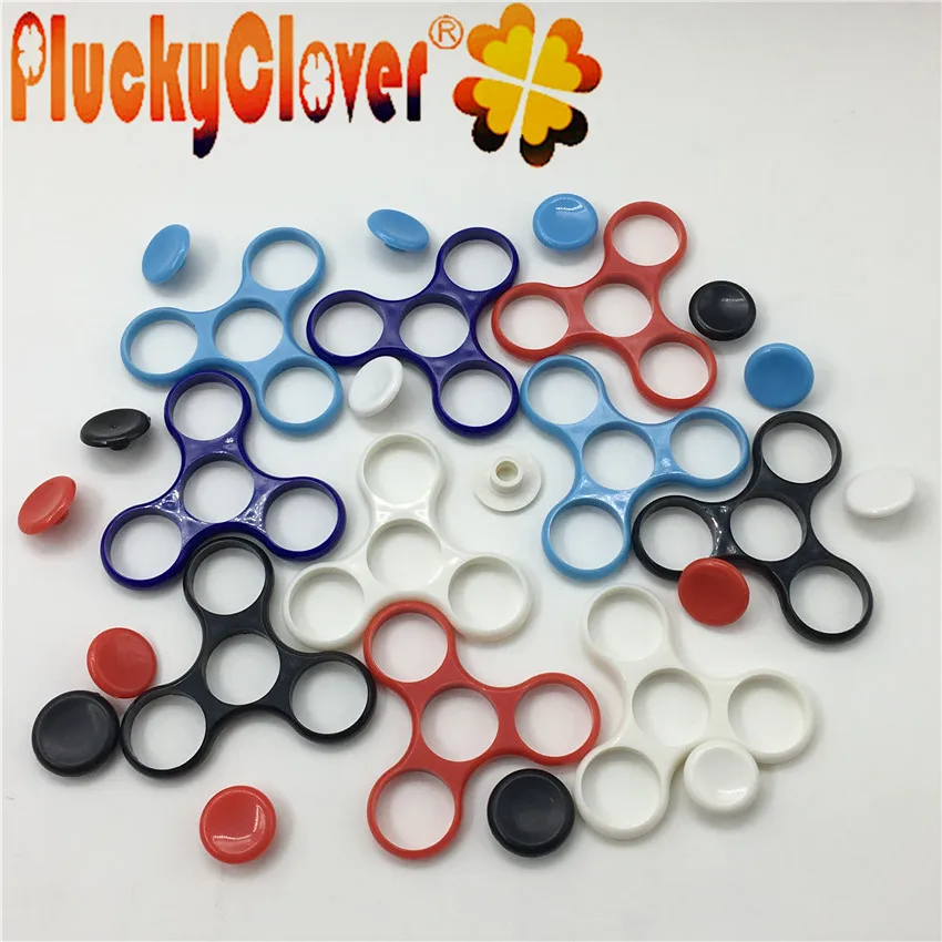 3 LED Light Hand Spinner Fidget Tri-Spinner Finger Gyro EDC Desk ADHD Light blue