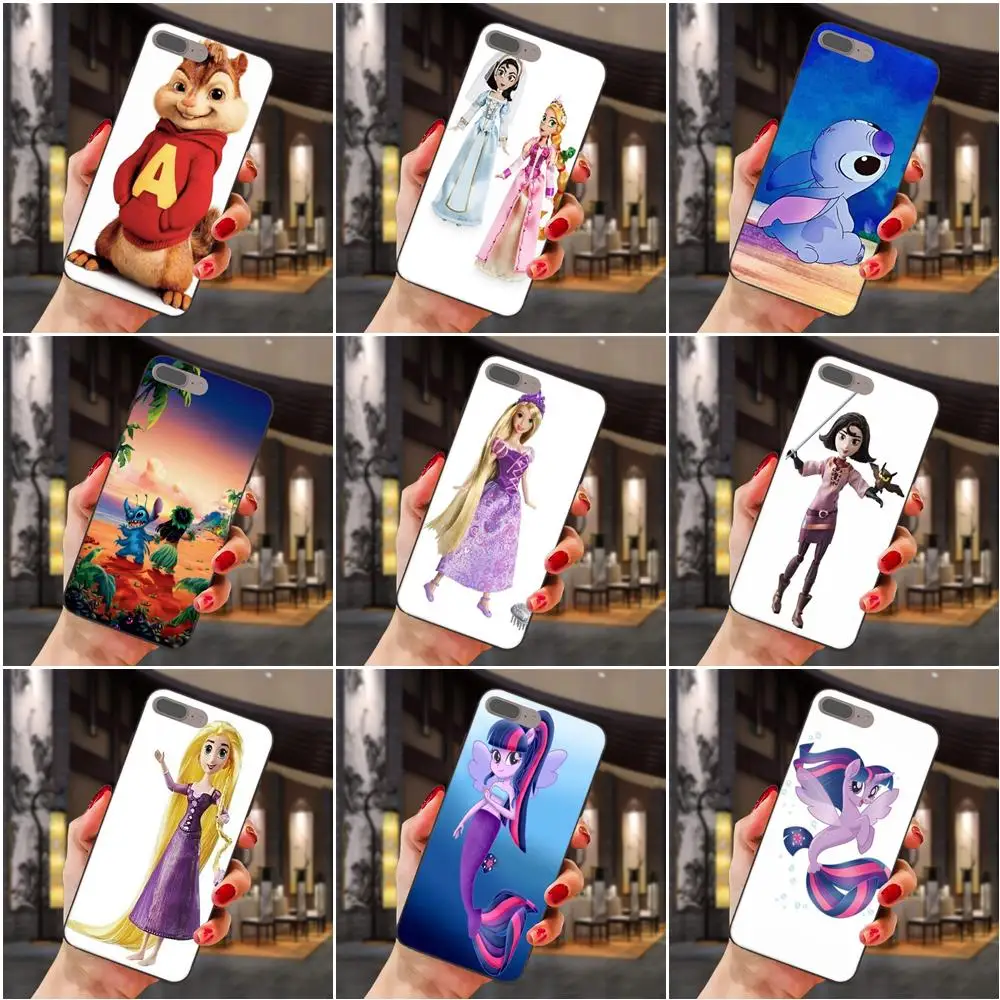 

For Xiaomi Redmi Note 2 3 4 4A 4X 5 5A 6 6A 7 Go Plus Pro S2 Y2 TPU Hotsales Glitter Liquid Stitch Chip Dale Mermaid Princess