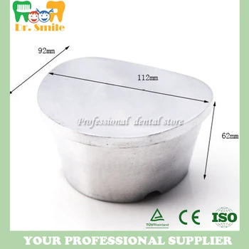 

2 pcs New Dental Lab Equipment Aluminum Duplicating Flasks Dental Denture JT-13