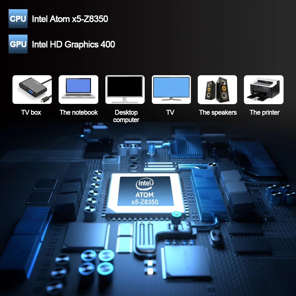 Мини ПК Windows 10 лицензированный Intel Atom x5 Z8350 mini stick T6 pro pc 4 Гб 64 ГБ 32 eMMC BT4.0 WiFi PC Compute