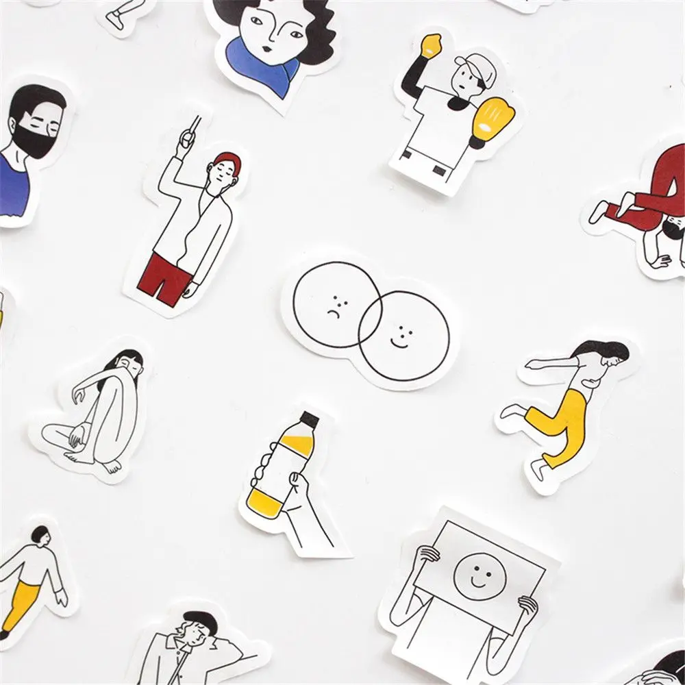 

30pcs Someone Like Me Series Paper Stickers Kawaii Stationery DIY Scrapbooking Decorations Self Adhesive Seal Labels Gift Tags