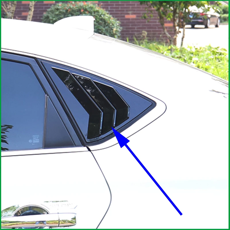 Для Nissan Sentra / Sylphy Sedan 2014 2018 ABS задние боковые оконные жалюзи рама наклейка