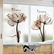 Картина из песка Цветочные со стеклом самоклейка на окна стеклянные наклейки клей-антистатик бесплатно прозрачные непрозрачные для ванной матовые пользовательские декоративные пленки