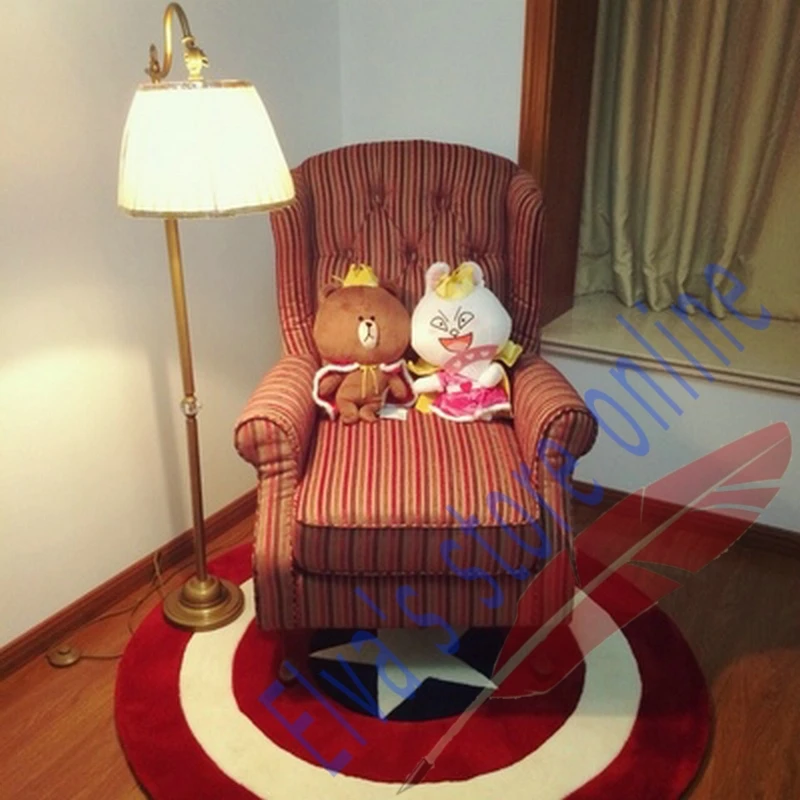 130 см Капитан Америка щит британский флаг Ковры Мультфильм круг ручной работы Гостиная салон Прихожая Ванная комната коврики Подушки