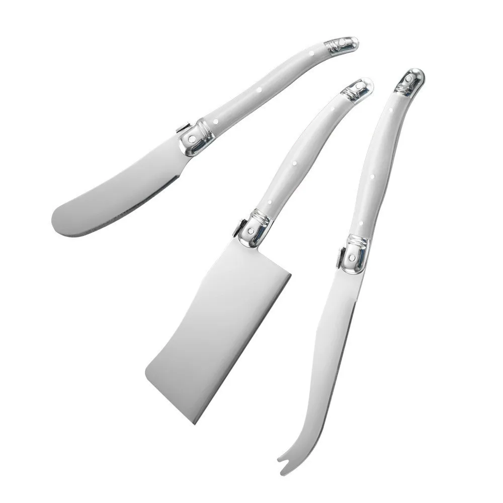 Sowoll Laguiole набор ножей для сыра из нержавеющей стали для Масла Кухонные ножи сэндвич-Рассекатель сырорезка инструменты на западный ужин - Цвет: white handle