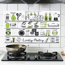 Полезная кухонная Настенная Наклейка мультяшная алюминиевая фольга маслостойкая наклейка s кухонный стикер для шкафа водонепроницаемые самоклеющиеся обои