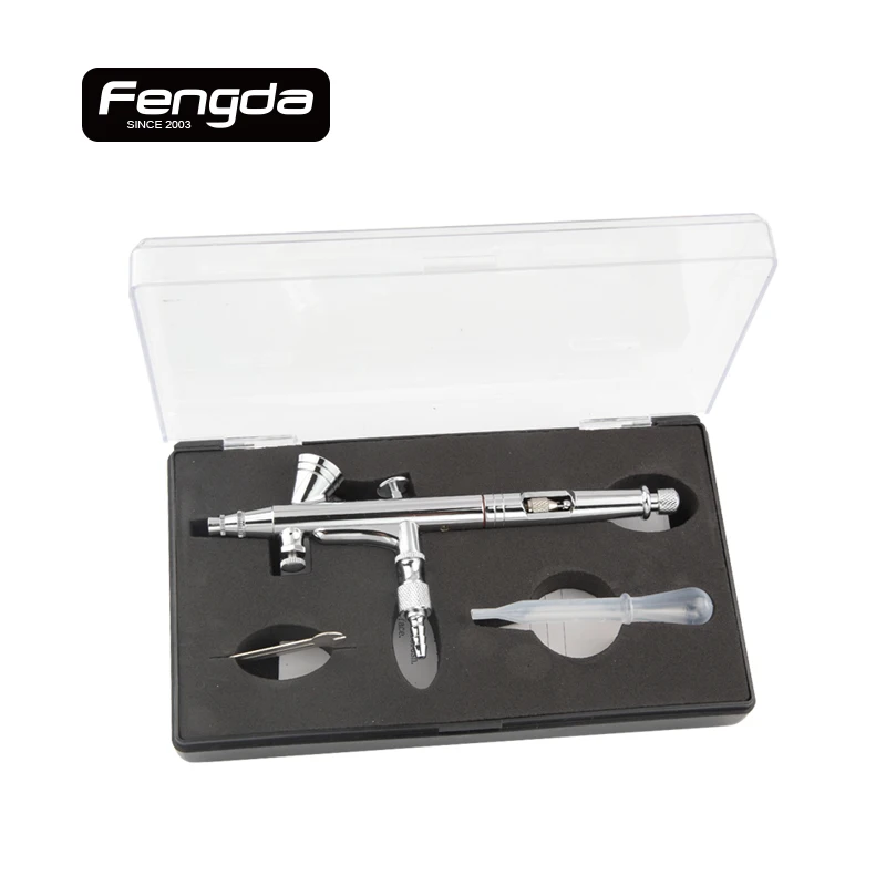 

free shipping FENGDA BD-200 double action airbrush spray gun face body painting tattoo hand tools gravity feed type