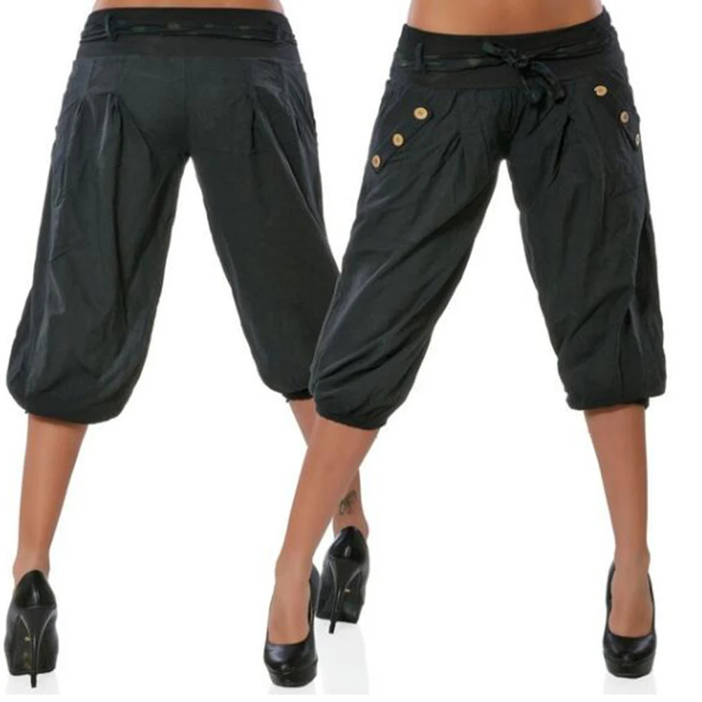 YJSFG HOUSE Hot Women Pants Palazzo Harem Baggy Aladdin Hippy Trousers Pants Elastic Waist Loose Plus Size Lantern Pant Harajuku YJSFG HOUSE Hot Women Pants Palazzo Harem Baggy Aladdin Hippy Trousers Pants Elastic Waist Loose Plus Size Lantern Pant Harajuku