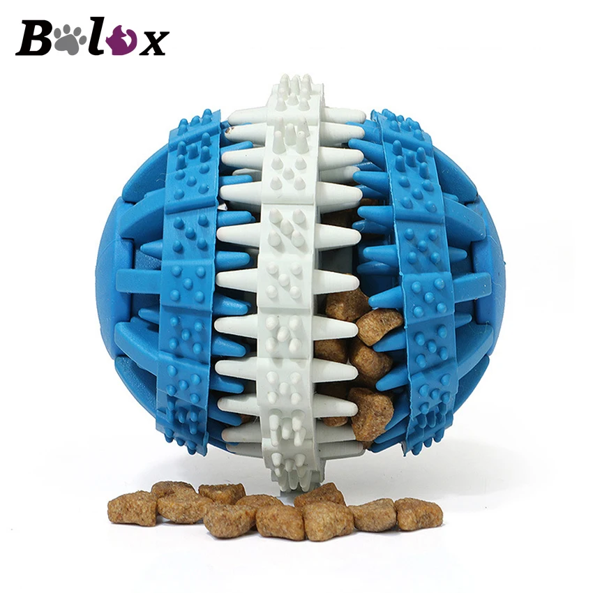 Pet Dog Toys Funny Interactive Elasticity Ball Extra-tough Rubber Ball Toy Dog Chew Training Toys Tooth Cleaning Feeder Ball