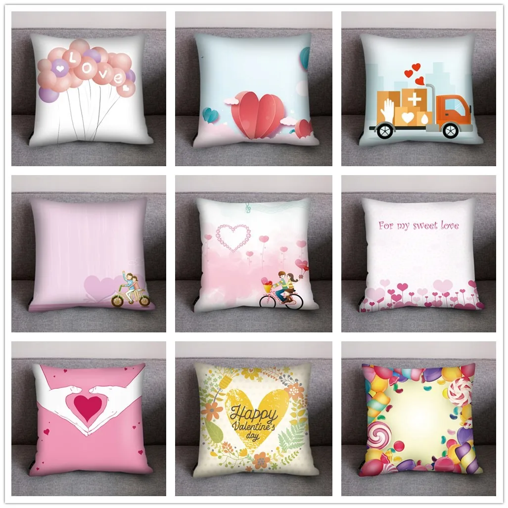 

Cojines Print Pillow Case Polyester Sofa Car Cushion Cover Pillow Cover Home Decor Funda Cojin Housse de Coussin Pillowcases