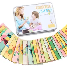 Новые деревянные игрушки Когнитивная карта английских слов, lettles Животные деревянные головоломки детские игрушки